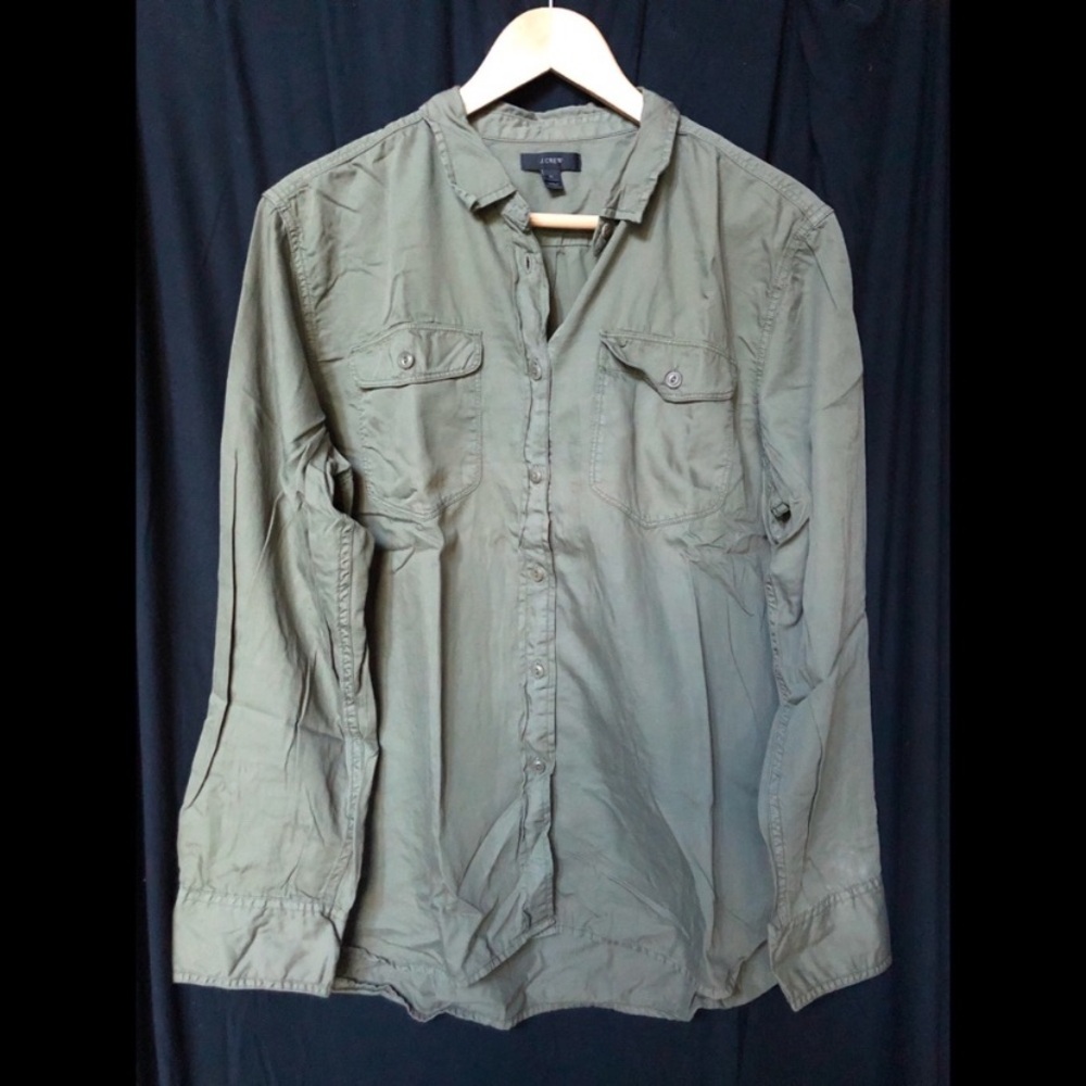 J. Crew Boyfriend Utility Shirt XL
